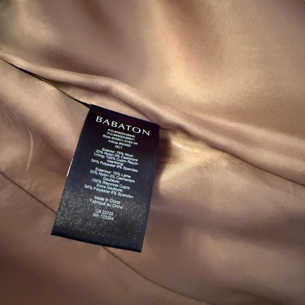 Aritzia Babaton Beige Satin Coat - Picture 3 of 7